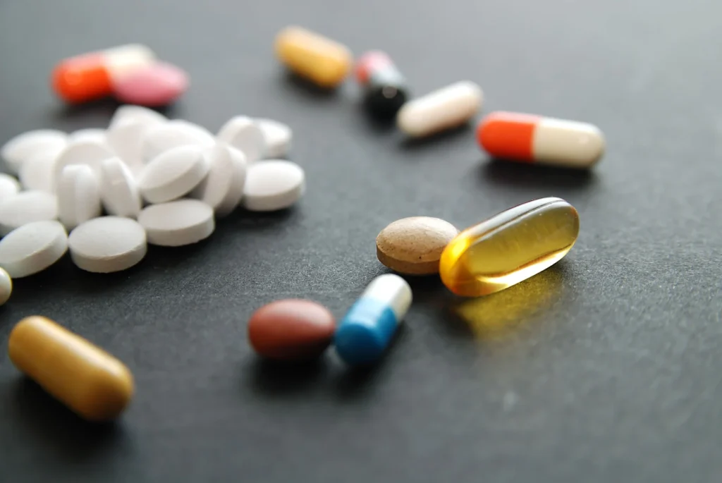 Photo of pills on surface