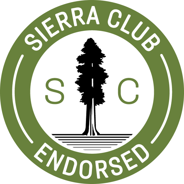 badge for Sierra Club endorsement
